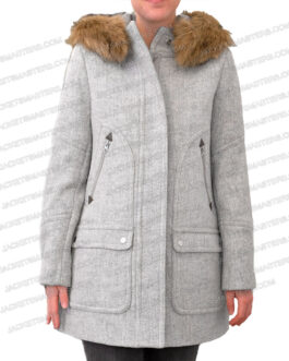 The Sex Lives of College Girls S02 Amrit Kaur Gray Wool Parka
