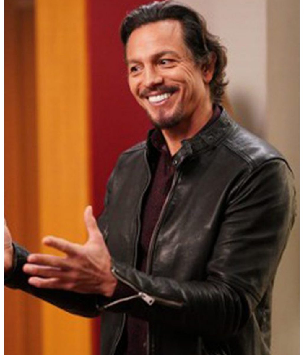 DMZ Benjamin Bratt Biker Leather Jacket - Image 3
