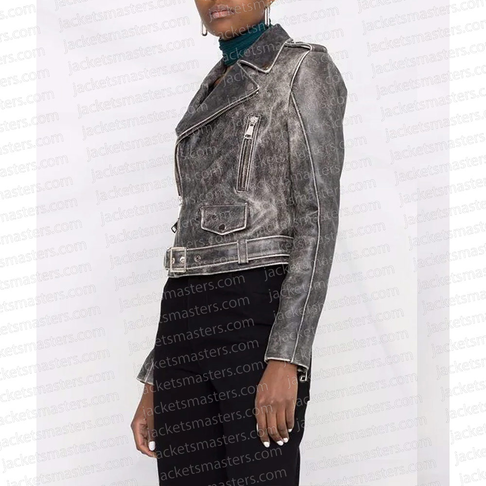 Big Sky Season 3 Katheryn Winnick Washed Leather Jacket - Image 6