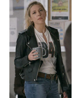 Big Sky S03 Katheryn Winnick Black Leather Jacket