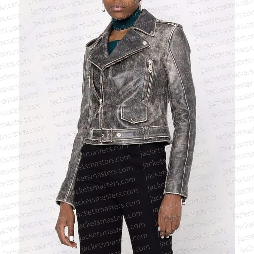 Big Sky Season 3 Katheryn Winnick Washed Leather Jacket - Image 5