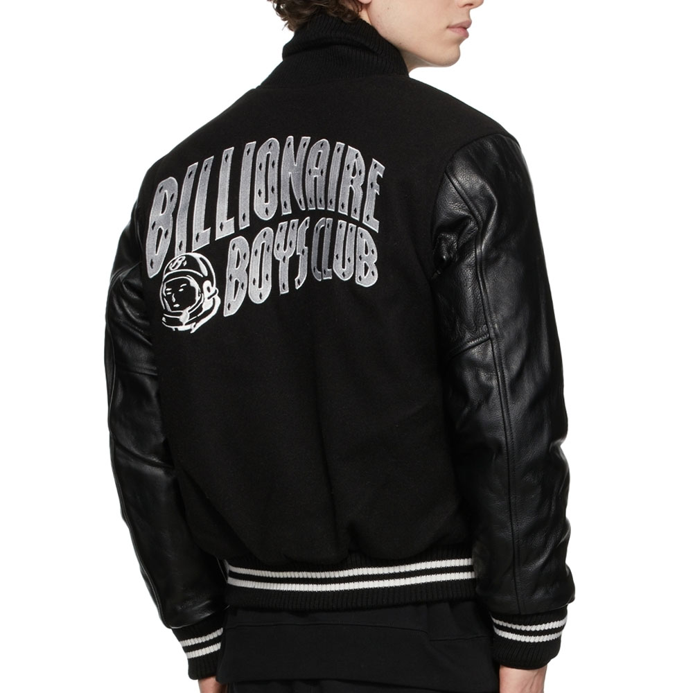 Astro Billionaire Boys Club Black Letterman Jacket - Image 4