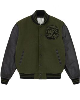 Astro BBC Letterman Green and Black Jacket