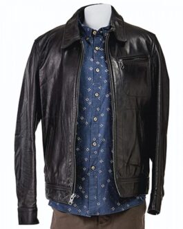 Goliath Billy Bob Thornton Black Leather Jacket