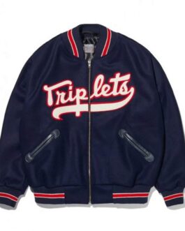 Varsity 1963 Binghamton Triplets Blue Jacket