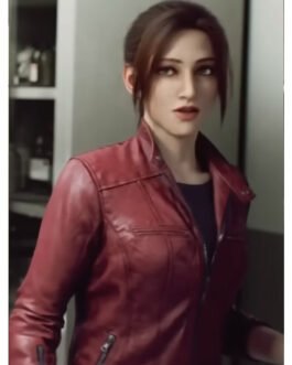 Biohazard Death Island Claire Redfield Leather Jacket