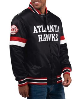 Home Game Atlanta Hawks Black Jacket