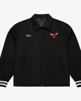 Chicago Bulls Oversweep Black Varsity Wool Jacket