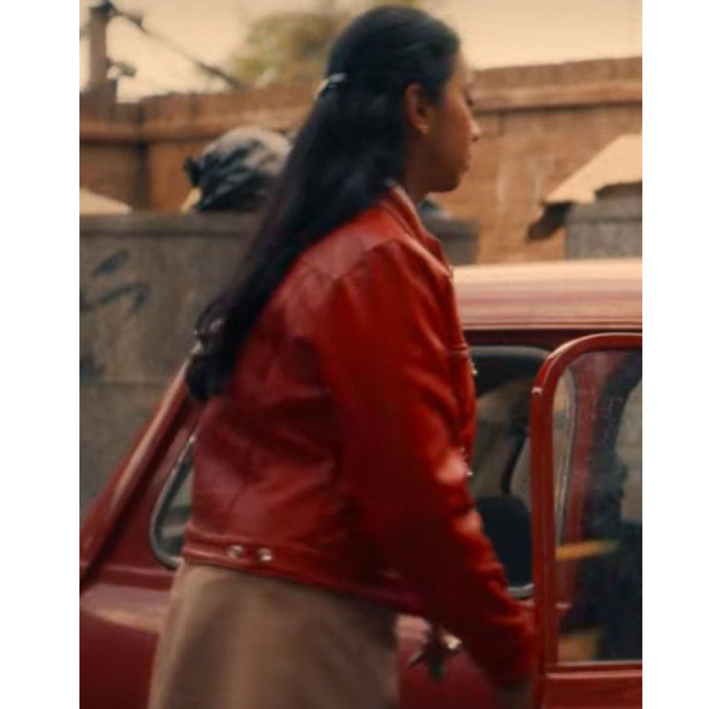 Black Mirror S06 Anjana Vasan Leather Jacket - Image 7