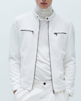 Kevin Kreider Bling Empire White Leather Jacket