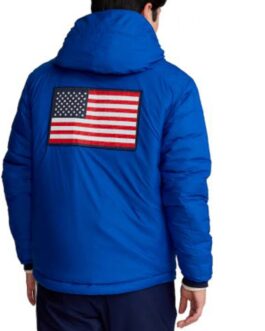 Team Usa Villagewear Royal Blue Hooded Jacket