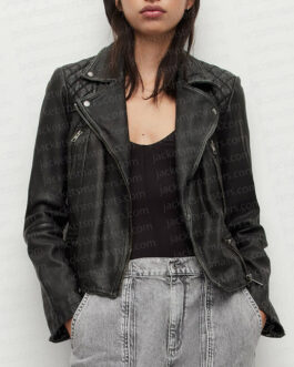 The Vampire Diaries S07 Kat Graham Leather Jacket