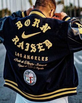 Born Raised Los Angeles Varsity Jacket