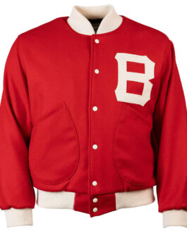 Red 1939 Boston Bees Varsity Wool Jacket