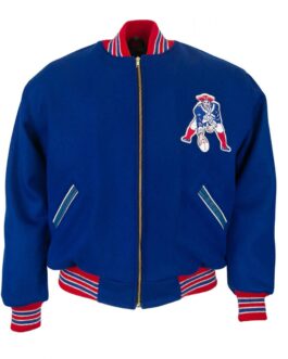Varsity Boston Patriots 1965 Royal Blue Wool Jacket