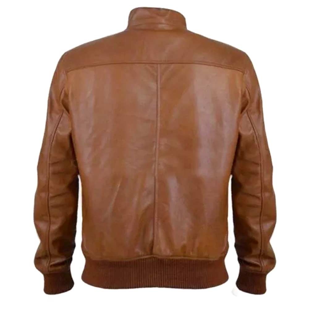Boyd Holbrook Narcos Brown Leather Jacket - Image 3