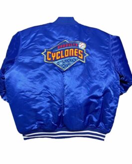 Brooklyn Cyclones Blue Satin Jacket