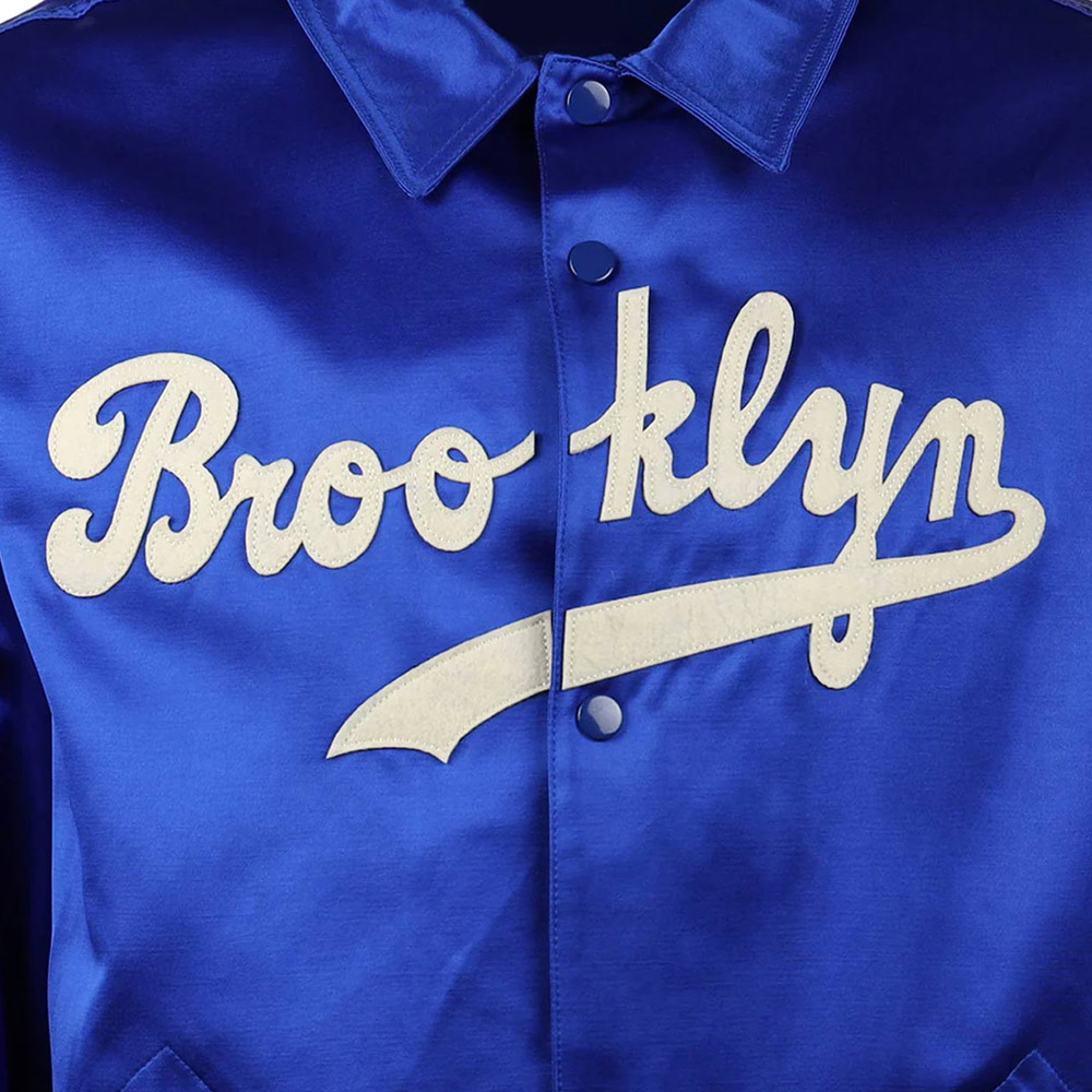 Brooklyn Dodgers 1945 Satin Windbreaker - Image 6
