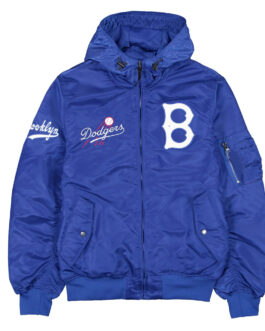 Brooklyn Dodgers Historic L-2B Hooded Bomber Jacket