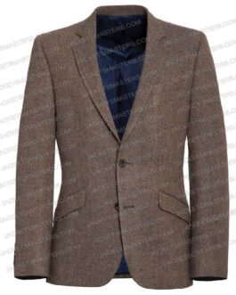 Christian Bale Amsterdam Brown Blazer