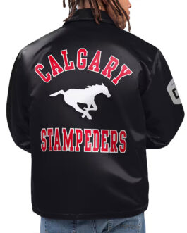 Calgary Stampeders Option Route Black Coaches Jacket