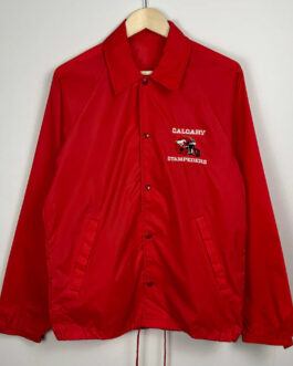 Calgary Stampeders Red Windbreaker Jacket