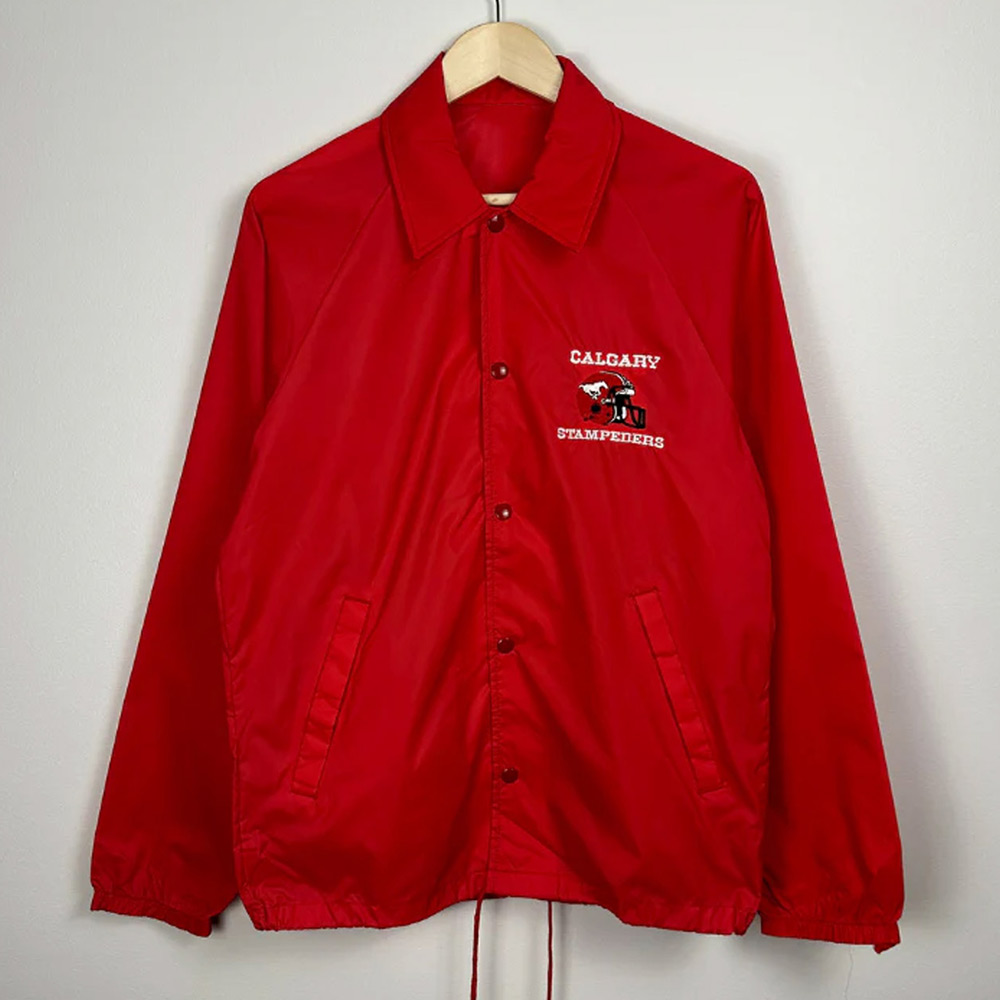 Calgary Stampeders Red Windbreaker Jacket