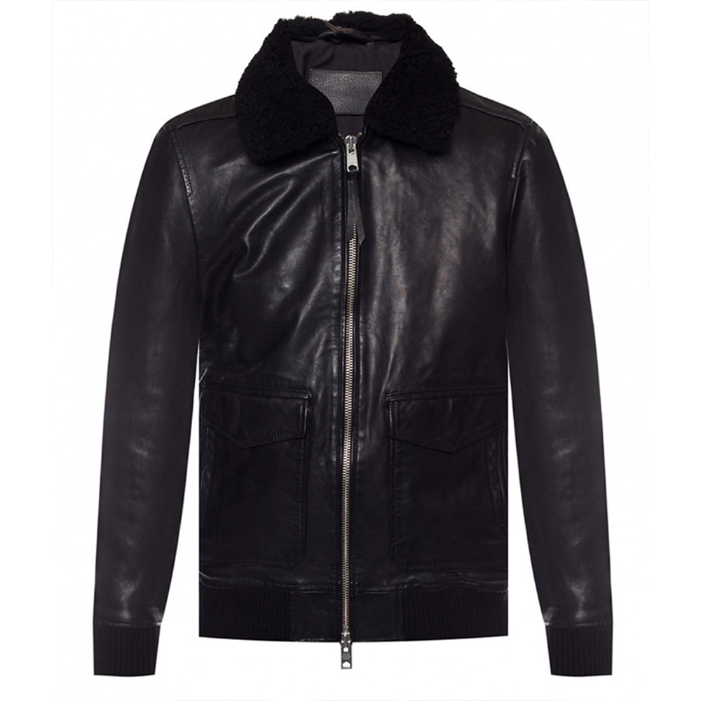 Winter House Carl Radke Aviator Black Leather Jacket - Image 4