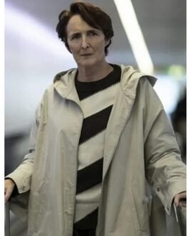Fiona Shaw Killing Eve Season 04 Cotton Hooded Coat