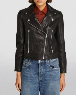 Unforgettable S04 Poppy Montgomery Leather Jacket