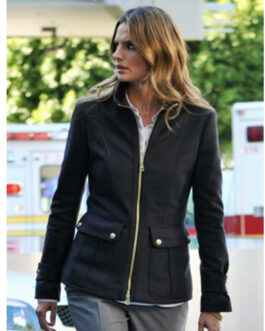 Castle S05 Stana Katic Black Wool Jacket