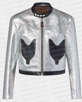Chloe Moretz CCXP 2022 Silver Jacket