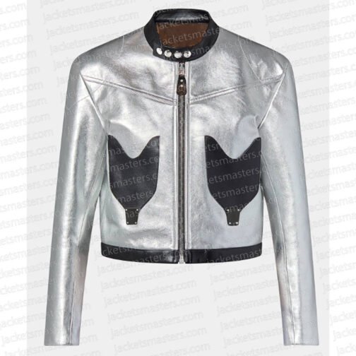 Chloe Moretz CCXP 2022 Silver Jacket