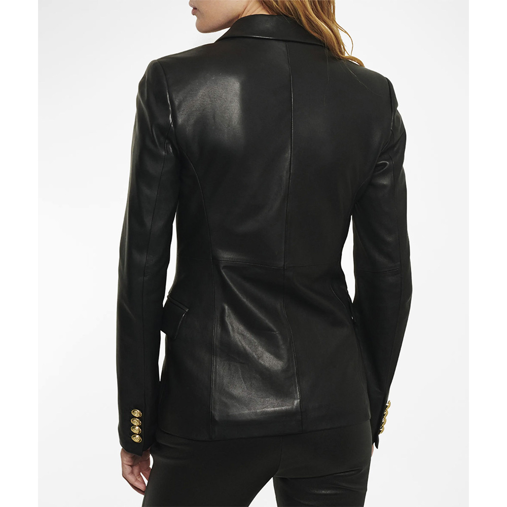 Charity Lawson The Bachelorette Double Breasted Leather Jacket - Image 3
