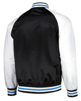 Charlotte FC Black and White Satin Jacket