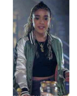 Charmed Lucy Barrett Green Bomber Jacket