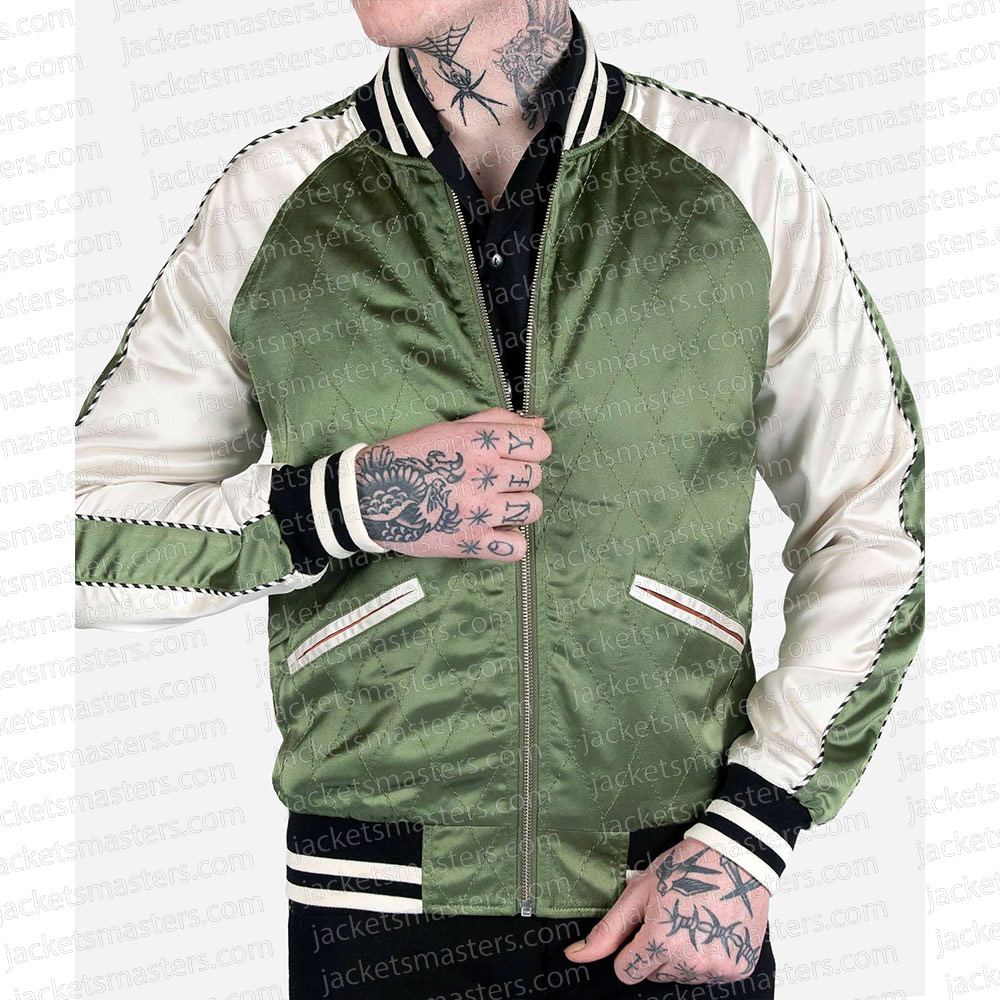 Charmed Lucy Barrett Green Bomber Jacket - Image 5