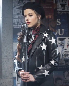 Charmed Sarah Jeffery Star Leather Jacket