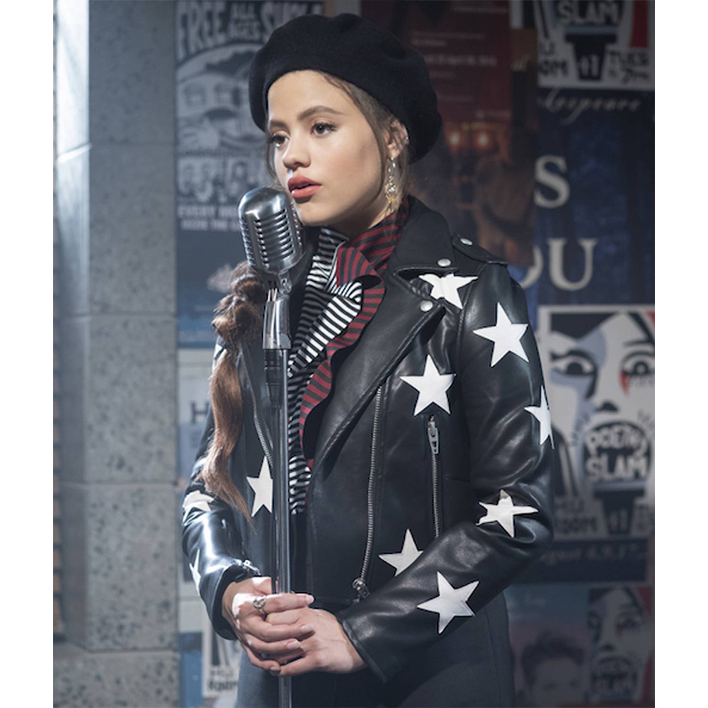 Charmed Sarah Jeffery Star Leather Jacket - Image 2