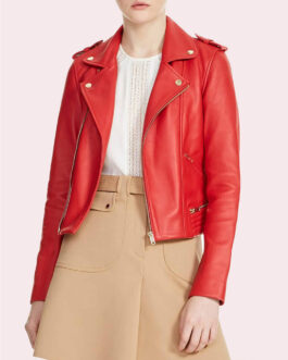 Riverdale S03 Madelaine Petsch Red Leather Jacket