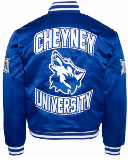 Men’s Cheyney University Royal Satin Jacket