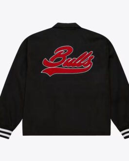 Chicago Bulls Oversweep Black Varsity Wool Jacket