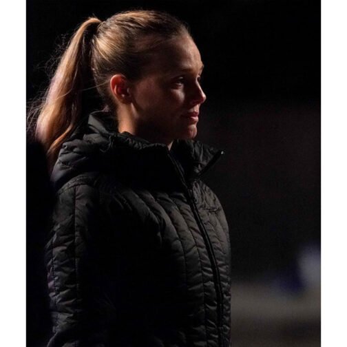 Chicago P.D. S10 Tracy Spiridakos Quilted Hooded Jacket - Image 6