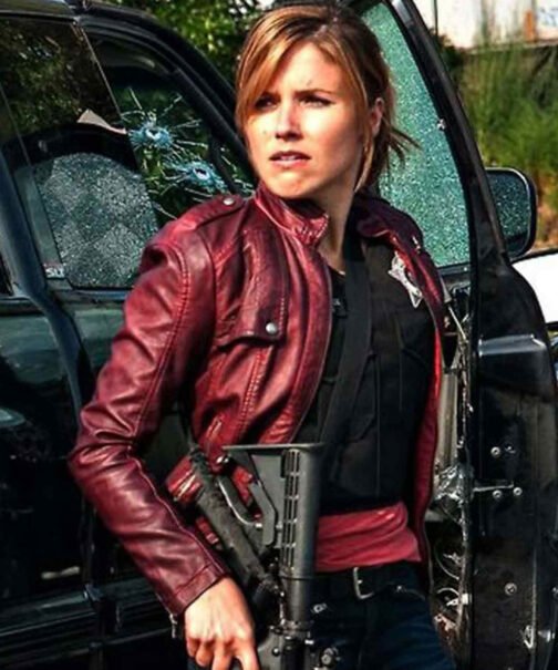 Chicago PD Erin Lindsay Leather Jacket - Image 5