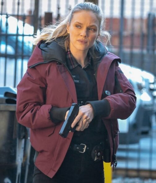 Tracy Spiridakos Chicago PD Parka Hooded Jacket - Image 2