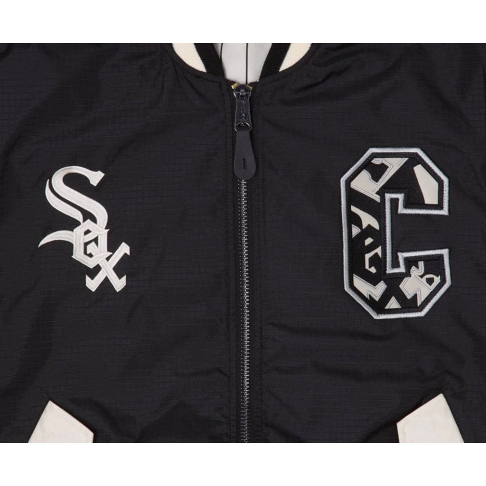 Chicago White Sox New Era Bomber Jacket - Image 3