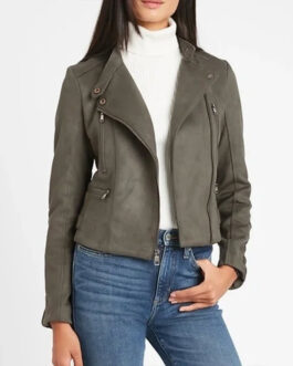 Elizabeth Hendrickson The Young and The Restless Suede Biker Jacket