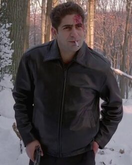 Michael Imperioli The Sopranos Black Leather Jacket