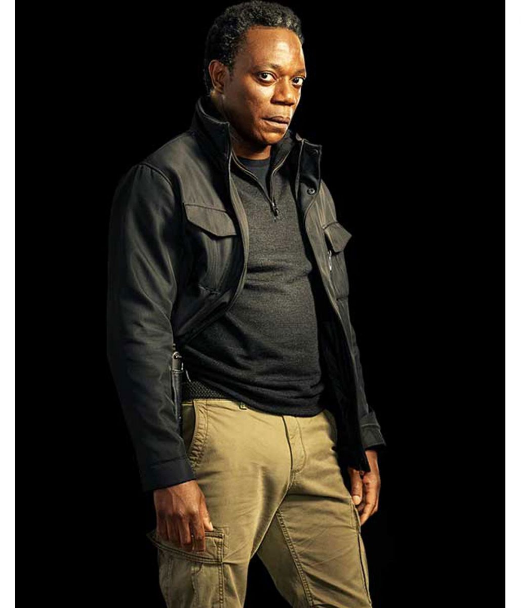 Peacemaker Chukwudi Iwuji Cotton Black Jacket - Image 3