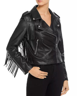 Days of Our Lives Victoria Konefal Fringed Leather Jacket